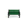 Frog Furnishings Green 4' Heritage Bench with Black Frame PB 4GREBFHER